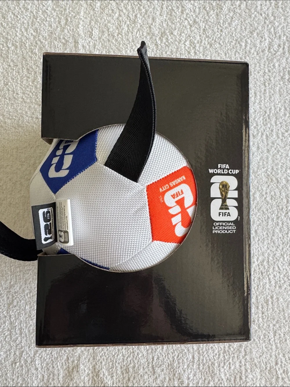 FIFA World Cup Soccer Ball with Tugs for Dogs